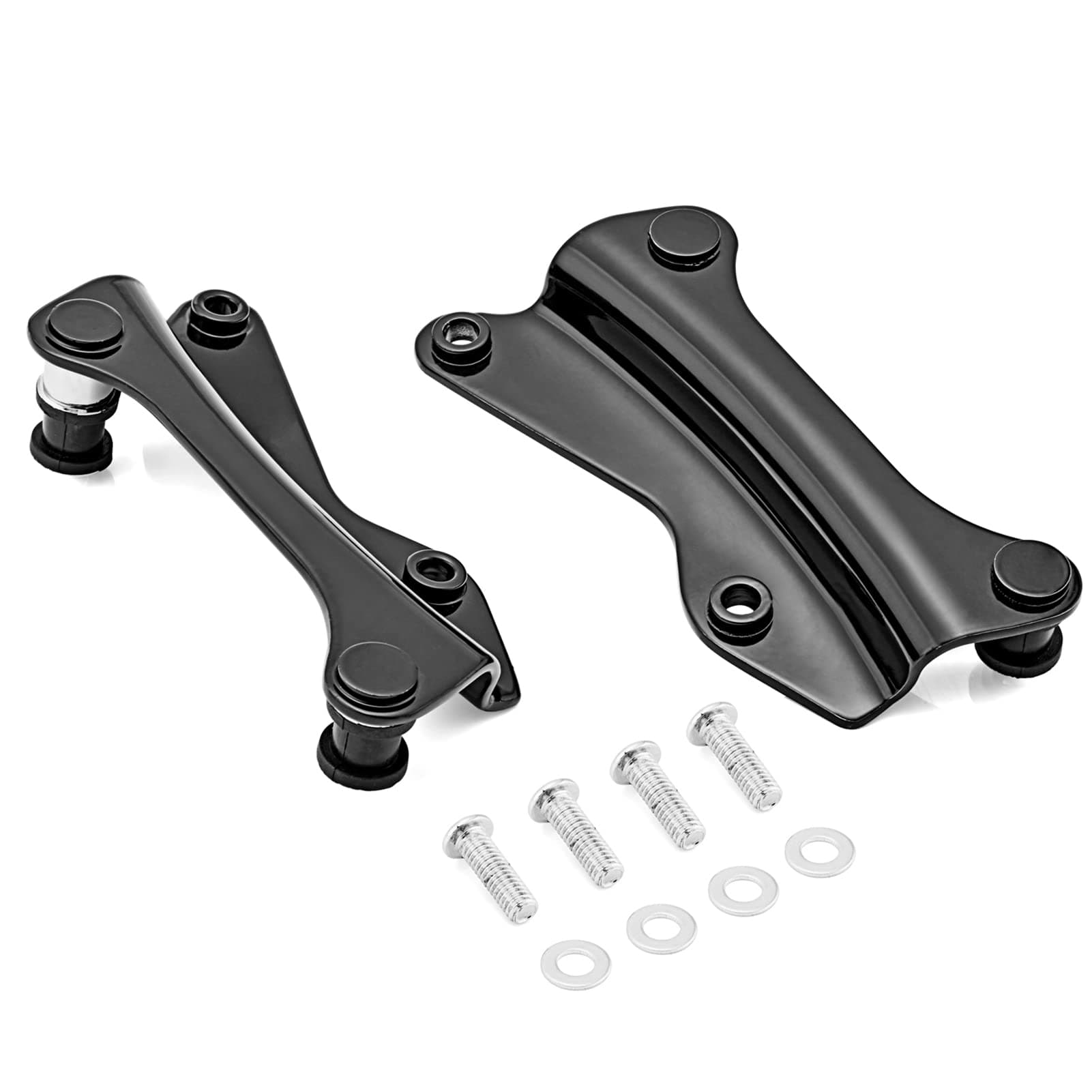 Mofun Black Docking Hardware Kit Backrest Compatible with 2014-2021 Harley Touring Road King Street Road Electra Glide