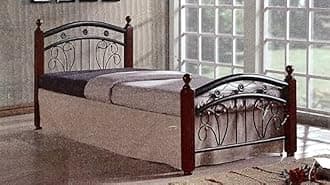 Single Bed Wooden Build 90x190 cm White with Decorative Head Board GBF-910 by Galaxy