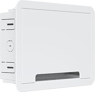 9" in-Wall TV Media Box - Recessed TV Outlet & Network Enclosure - Works with Roku, Apple TV, Fire TV Stick, & Samsung One Connect - WiFi Friendly in-Wall Cable Management Kit