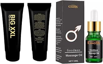CRAZYLIFEMassage Gel for Men, Male Enlarger Gel Natural Growth Oil Fast Big Thick Long by CrazyLife for Men Increase Gel Oil (Pack of 2) (Crazylife Gel & Goodman Oil)