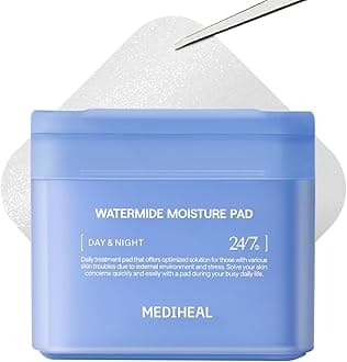 Toner Pads - Watermide Moisture Pad (100 count) for Intensive Hydration & Soothing - Contains Squalane to Increase Absorption Rate - Vegan Derma Gel Texture Pad, Korean Skin Care