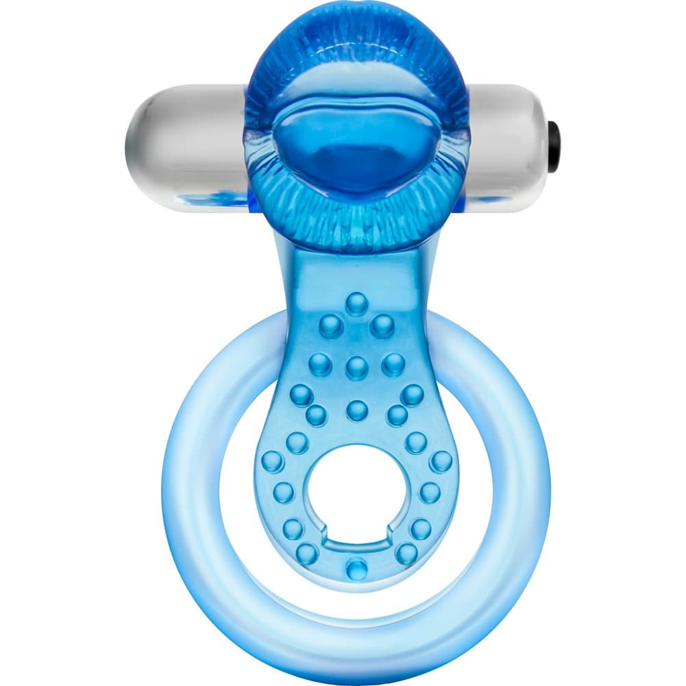Stay Hard Blue Erection Support Ring With Vibrating Tip