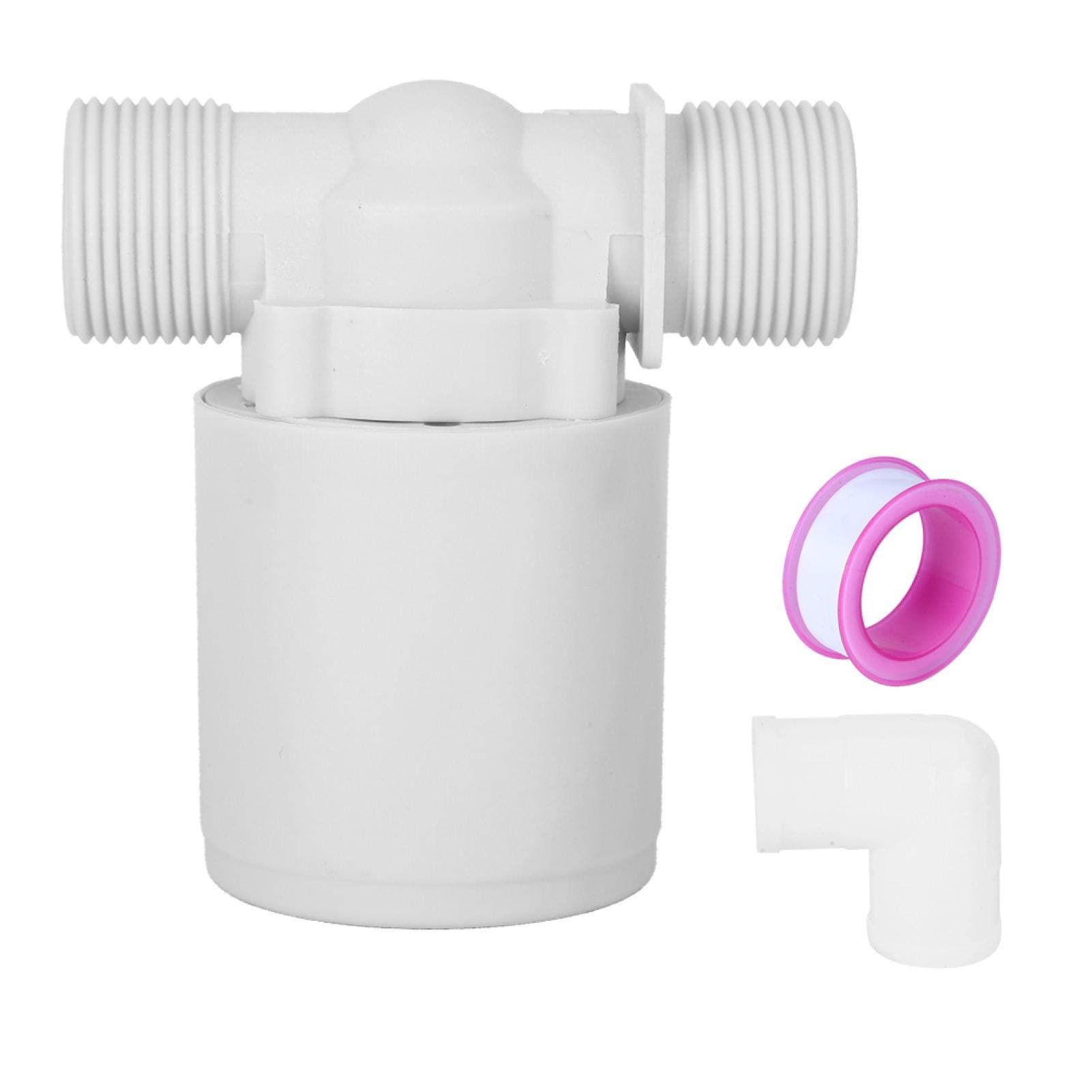 3/4in Float Valve, Floating Ball Valve Side-Entry Built-in and Built-in Embedded Float Valve, Level Control Valve for Water Tanks