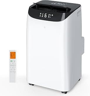 - Inverter 16000BTU Portable Air Conditioners with Remote, Free Stand Cooling Portable AC Unit for Room up to 800 sq.ft, with Dehumidifier & Fan, Dual Hose, Quiet Sleep Mode(42dB), Windows Kit