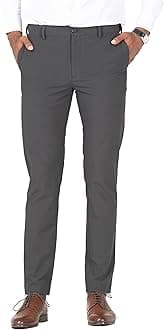 The Pant Project Luxury PV Lycra Stretchable Formal Pants for Men | Stylish Slim Fit Men's Wear Trousers for Office or Party | Mens Fashion Dress Trouser Pant