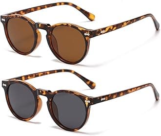 Gleyemor Kids Polarized Cute Round Sunglasses for Kids Girls Boys Age 3-8