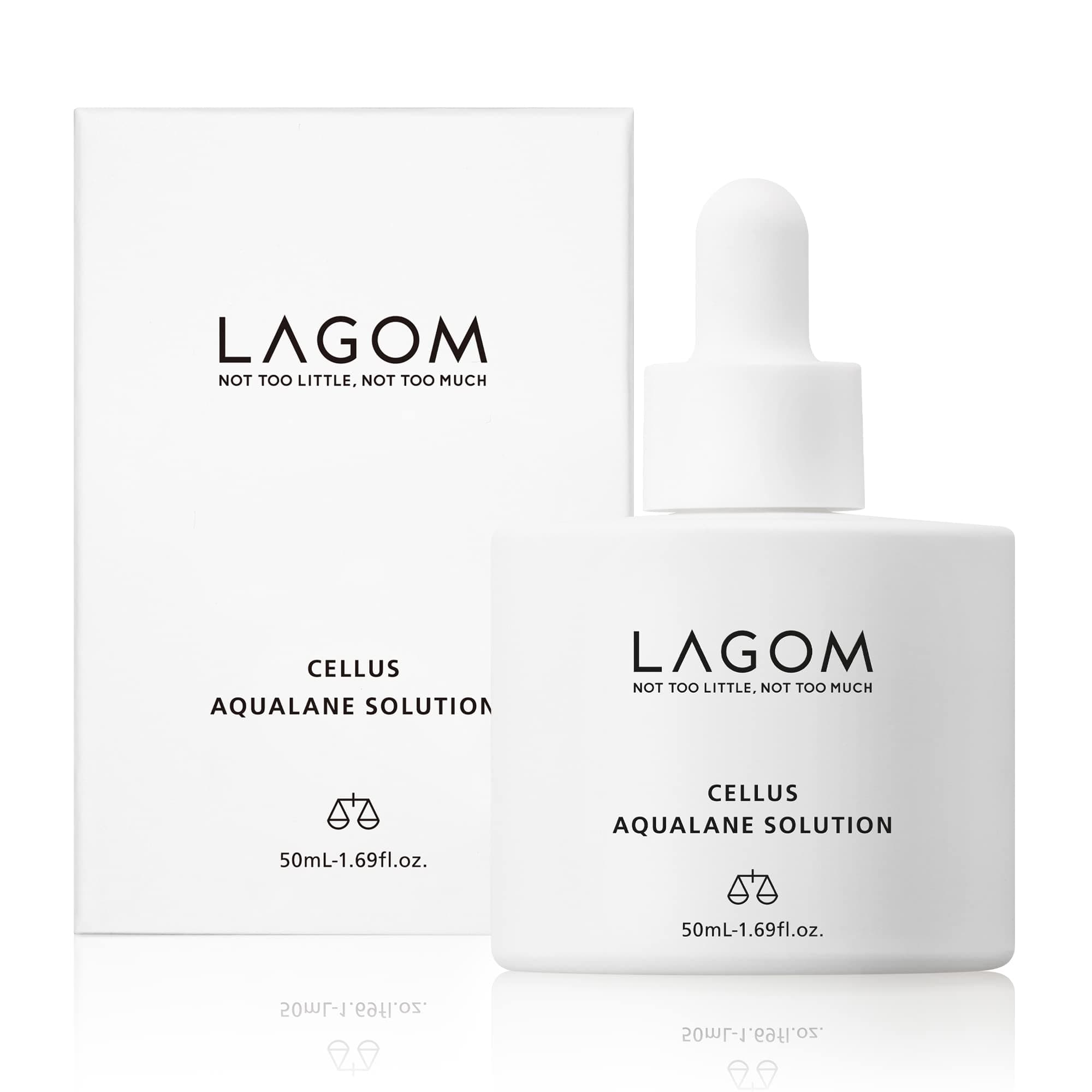 LAGOM Cellus Aqualane Solution | Korean Serum for Face, Vegetable Squalane, Skincare for Glass Skin, Deep Moisturization, Barrier Strengthening 1.69 Fl Oz