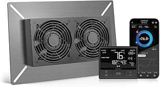 AIRTITAN T7 Fan 300 mm with Temperature Humidity Controller for Creepage Room, Basement, Garage, Attic, Hydroponics, Tents