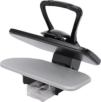 Intelligent Steam Press, 1600W Digital Steam Press with 5 Fabric Functions and Overheating Protection 26" Large Steam Presss w/Touch Screen & Voice Prompts for Clothes, Sheets, and Fabrics (Black)