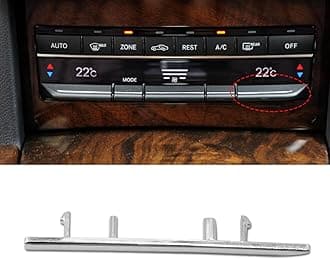 Jaronx Compatible with Mercedes Benz AC Button Trim E Class W212, Air Conditioning Climate Control Button Chrome Trim for E Class W212 E63 AMG E250 E350 E400 E550 2010-2017 (Polished)