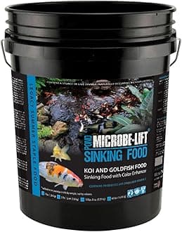 MICROBE-LIFT MLLSPXL Sinking Fish Food Pellets for Ponds, Water Gardens, and Fountains, for Live Goldfish and Koi, 18.5 Pounds