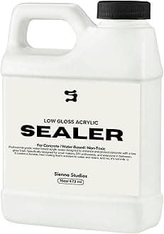 Acrylic Sealer for Concrete & Cement Crafts – High Gloss, Non-Toxic, Water Resistant, Food Safe – Compatible with Jesmonite – 16 oz