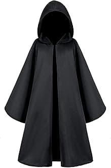 TOGROP Knight Costume for Kids Robe Hooded Cloak Boys Girls Cosplay 3-14 Years