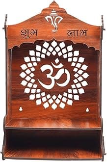 Sehaz Artworks Wall Mount Puja Mandir for Home | Pooja Mandir for Home Big Size | Wooden Temple |Pooja Stand