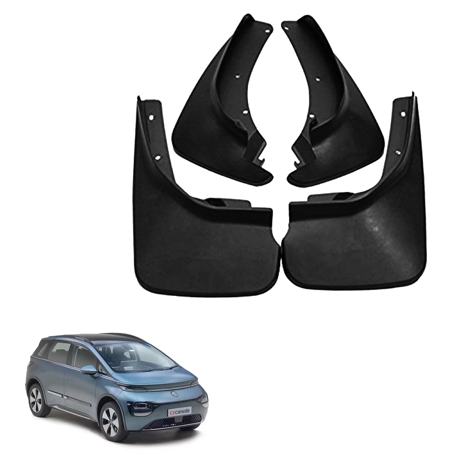 O E Type Car Mud Flap Box Shape Splash Protection Guard Tyre Flap Complete Set of Front & Rear Tires for MG Windsor