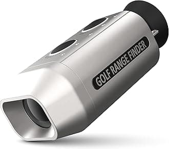 Golf Range Finder up to 1000 Yards | Distance Measuring Device for Yardage Shot Scope | Pocket Size with Magnifying Lens & No Need to Recharge | Rangefinder by Happy Golfer™