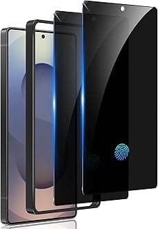 WYQLTD 2 Pack for Samsung Galaxy S25 Ultra Privacy Screen Protector Tempered Glass, Fingerprint Unlocking, 25° Anti Spy S25 Ultra Screen Protector, Full coverage, Case Friendly, Easy InstallationCarbonfree Certified