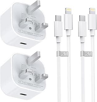 MFi Certified iPhone Fast Charger Plug and Cable 2M 2Pack, 20W USB C Power Adapter for iPhone 14 13 12 11 Pro Max/Mini/XS/X/8/SE
