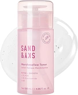 Sand & Sky Australian Essentials Brightening Toner with Niacinamide & Glycolic Acid - Marshmallow Extract Essence, Exfoliates & Strengthens Skin, 4.2 fl oz
