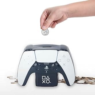 Jay Franco Playstation Controller Ceramic Piggy Bank - Gamer Room D cor & Coin Bank - Kids Learning Resource