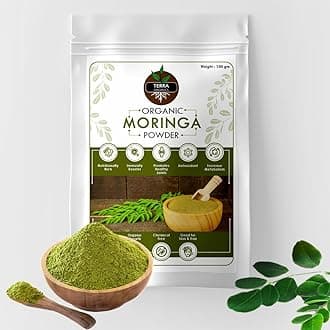 100% Organic Moringa Powder - 100 g Pack of 1 Immunity Booster | Drumstick Leaf Powder
