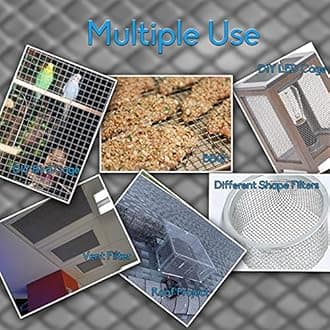 2PACK 304 Pretty Sturdy 12ââ‚¬Â X 24ââ‚¬Â(310mm X 610mm), 5 Mesh Wire Mesh Screen, Stainless Screen, Mesh Screen Never Rust, Hard and Heat Resisting Wire Mesh Used for Many Projects by Valchoose