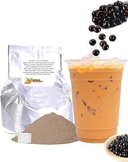 Instant Thai Tea Flavored Boba Bubble Tea Powder for Milk Tea Premium Instant Drink Mix - 2.2 LB bag for 40-45 Servings - Just Add Tapioca Pearls by BUBBLE TEA SUPPLY