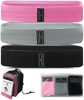 Resistance Bands for Working Out, 3 Levels Exercise Bands Workout Bands Set for Women Men, Hip Legs Booty Bands for Home Fitness, Gym, Yoga, Pilates