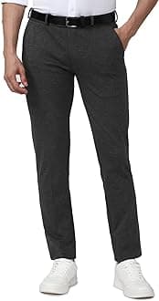 Peter England Men's Slim Casual Pants