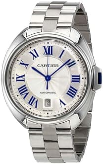 Men's Cle De Cartier 40mm Steel Bracelet Automatic Watch WSCL0007