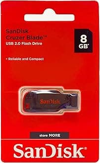 SanDisk Cruzer Blade USB Flash Drive 8 GB