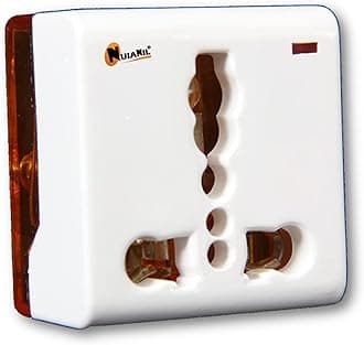 6 amp to 16 amp converter plug 15amp Socket Adaptor for Big Appliances with LED Indicator(Use 16amp Devices in 6amp Normal Socket)