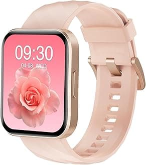 RUIMEN Smartwatch, iPhone and Android Compatible, with Call Function, 1.85-inch Large Screen, for Women, 100+ Sports Modes, Games, Women’s Menstrual Cycle Management, Sleep Monitor, Gmail/IncomingGlobal Recycled StandardGlobal Recycled StandardGlobal Recycled Standard