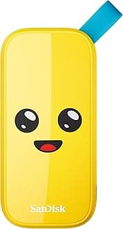2TB Fortnite Portable SSD, Peely Edition - Up to 800MB/s, USB-C, USB 3.2 Gen 2, Drop Protection - SDSSDE30-2T00-G25F