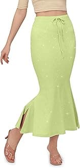 Shimmer Saree Shapewear Petticoat for Women, Cotton Blended,Petticoat,Skirts for Women,Shape Wear Dress for Saree