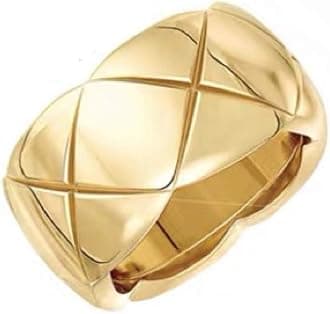 Shapes Studio 18k Gold Plated Rings for Women,Crush Wide Band Gold Plated Ring, Stacking Rings, Wedding Band Minimalist Style