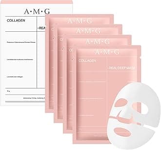 BIO-COLLAGEN Deep Hydration Face Mask Set – Anti-Aging, Firming & Moisturizing Overnight Masks – Hydrating Bio Collagen Facial Treatment – Pack of 4 Masks