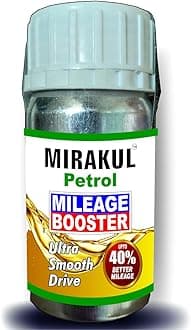 Mirakul Petrol Mileage Booster for Upto 40% Improved Mileage and Better Performance, Petrol Additive… (100ml)