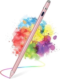Active Stylus Pens for Touch Screens, Fine Point Smart Digital Pens Compatible with iPhone iPad, Samsung/Android Smart Phone&Tablet Writing Drawing