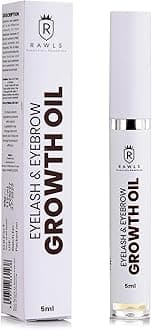 Eyelash & Eyebrow Growth Serum, Natural & Organic Lash & Brow Enhancer with Castor Oil, Almond Oil & Vitamin E for Longer, Fuller & Thicker Lashes & Brows, Safe for Sensitive Eyes, 5 ml