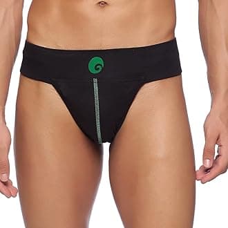 omtex Athletic Neo Stretchable Supporter Back Covered with Cup Pocket, Ideal for Workout and Sports Quick Dry Moisture Wicking Underwear Black - Small