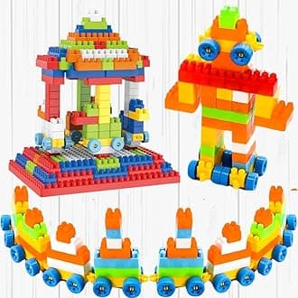 Toys Building Blocks for Kids Building and Construction Bricks Block Set Puzzle Games for 3 Years+ Kids Children Boys and Girls Educational & Learning 250+ Pcs (Multicolour)