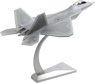 - USA F-22 Raptor Fighter Attack Pre-Build Model 1:72 Aircraft Alloy Diecast Airplane Military Display Model Aircraft for Collection or Gift (AK 093)