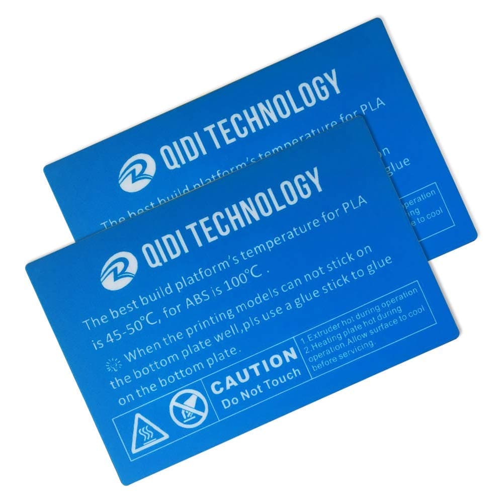 Platform Sticker for QIDI TECH I 3D Printer: 2 pcs