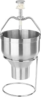 - New Star Foodservice 37470 Commercial Grade Stainless Steel 18/8 Pancake Dispenser with Stand, Silver