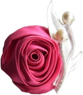 Boutonniere Bridegroom Groom Men's Boutonniere Boutineer with Pin for Wedding, Prom, Homecoming Rose Pack of 2