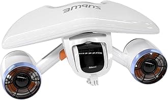 Mix Underwater Scooter with Action Camera Mount 30 Minutes 22lbf 131ft Waterproof Dual Motors Water Sports Pool Diving Snorkeling for Adults Gray Battery Version