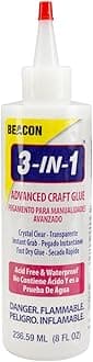 Craft Glue (3 in 1, 8 oz.) and Professional Tool Set of 8 pcs. for Designing Hobbies (handicrafts)