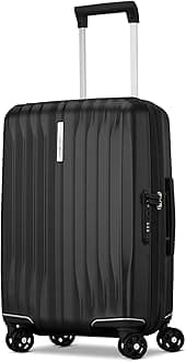 UpLIFT Carry-On Hardside Luggage with Spinner Wheels - Airline-Approved, TSA Lock, Adjustable Handle System - Polycarbonate Hard Suitcase for Ultra Lightweight Travel - Phantom Black