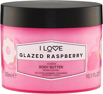 Glazed Raspberry Scented Body Butter - Hydrating Body Butter for Dry Skin - Vitamin E and Aloe Vera - Shea Butter and Coconut Oil - 10.1 oz